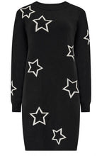 Black Knitted Star Verity Dress