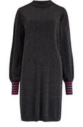 Black Rainbow Sparkle Knitted Julieta Dress
