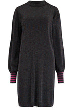 Black Rainbow Sparkle Knitted Julieta Dress