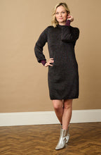 Black Rainbow Sparkle Knitted Julieta Dress