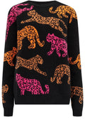 Black Running Leopards Thalia Jumper