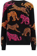 Black Running Leopards Thalia Jumper
