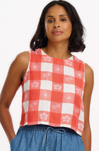 Bruna Tropical Gingham Sleeveless Top