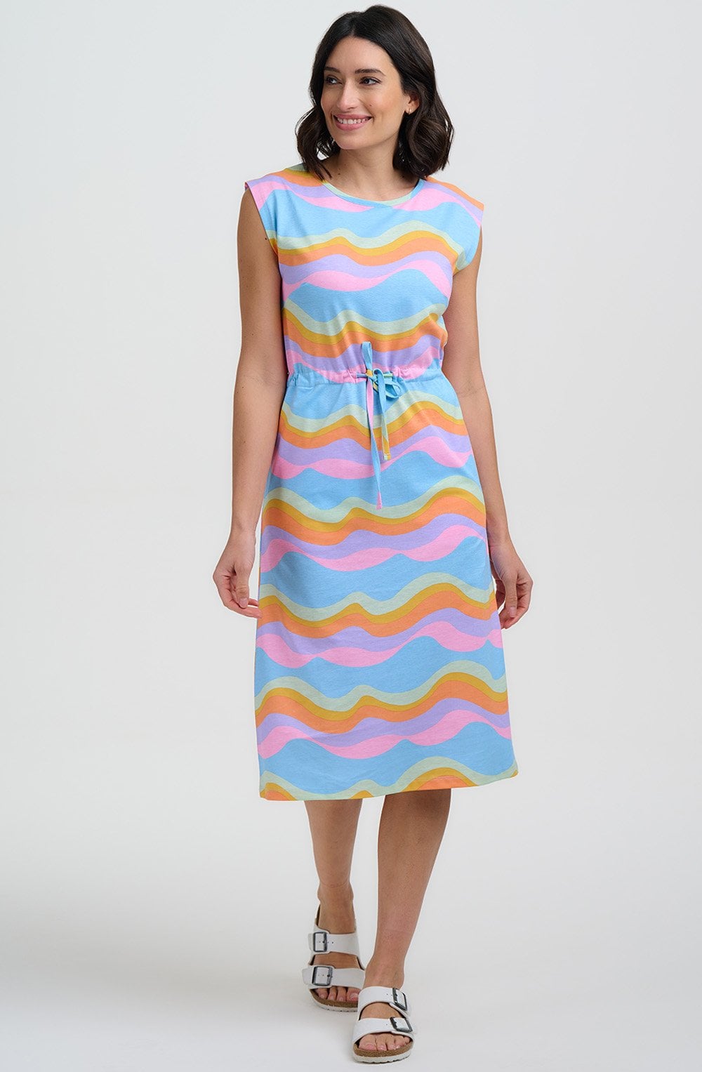 Dreamy Waves Sloane Jeresey Midi Dress