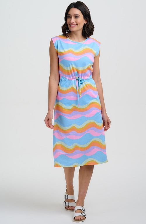 Dreamy Waves Sloane Jeresey Midi Dress