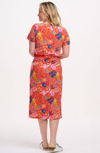 Flissy Red Painted Jungle Waisted Dress