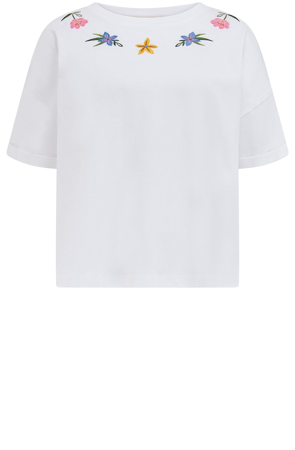 Flower Chain White Celia T Shirt