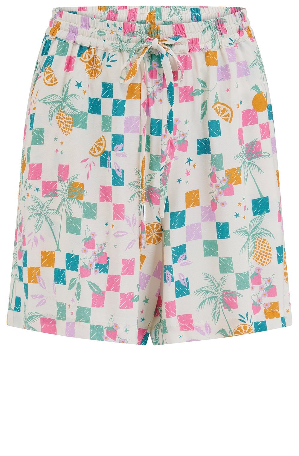 Fruit Checkerboard Patty Shorts