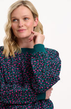 Green and Pink Layered Brush Stroke Eadie Sweatshirt