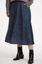Green and Pink Layered Brush Stroke Krista Skirt