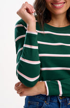 Green Colour Pop Stripe Josie Jersey Top