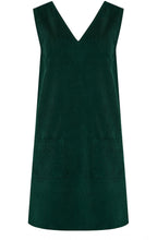 Green Corduroy Kacy Tunic Dress