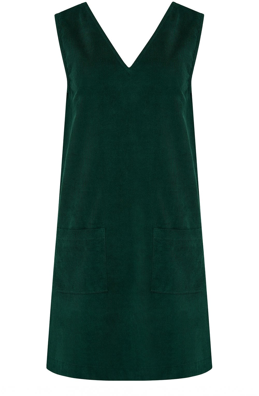 Green Corduroy Kacy Tunic Dress