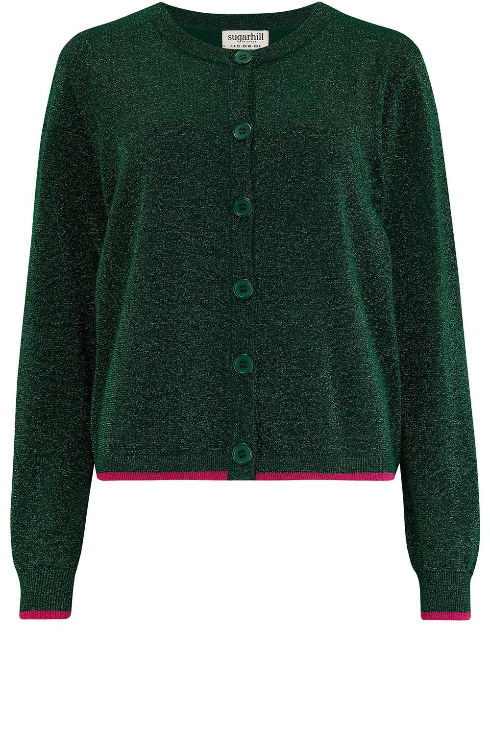Green Sparkly Ophilia Cardigan