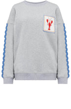 Grey Marl Eadie Lobster Sweatshirt