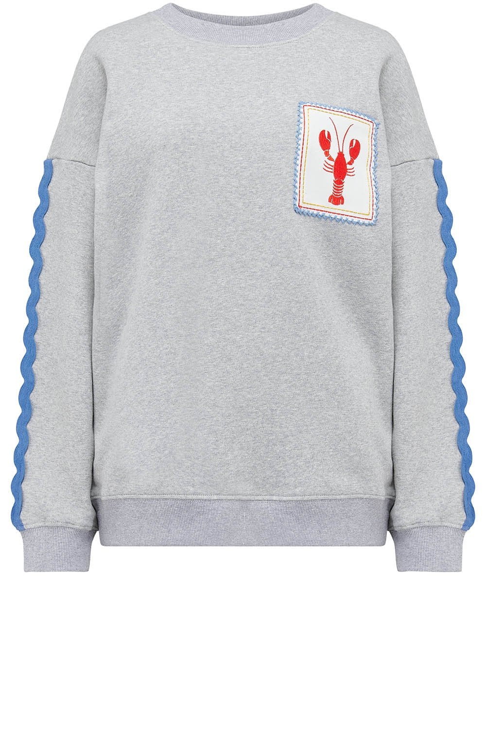 Grey Marl Eadie Lobster Sweatshirt