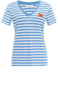 Khloe Off White and Blue Crab T Shirt
