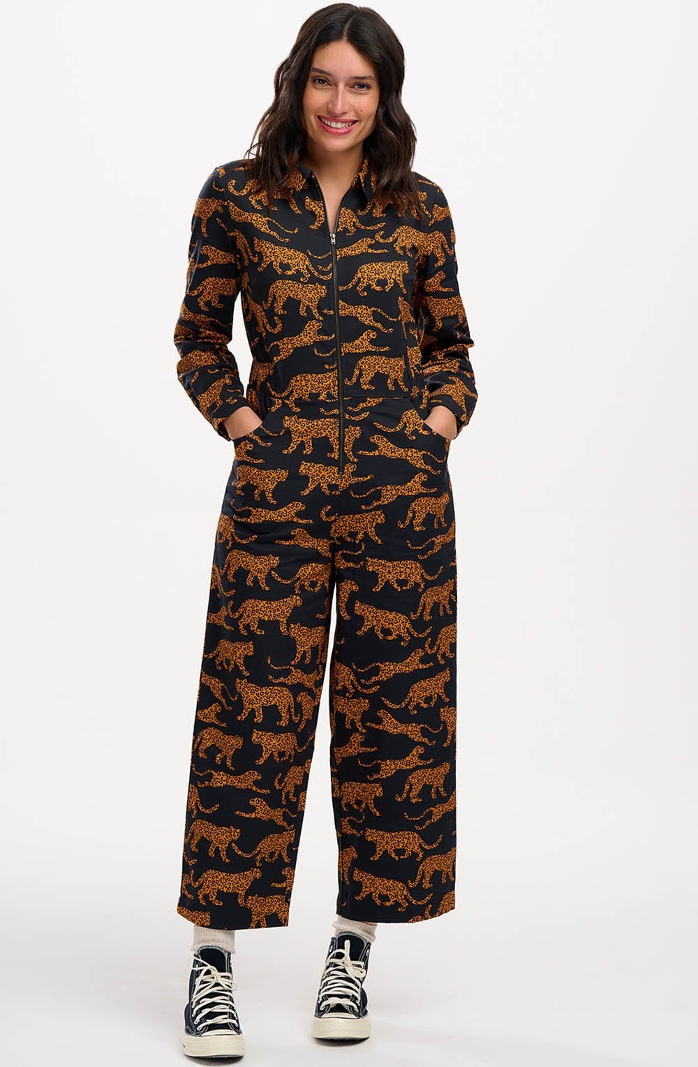 Leopard Gertie Cropped Jumpsuit