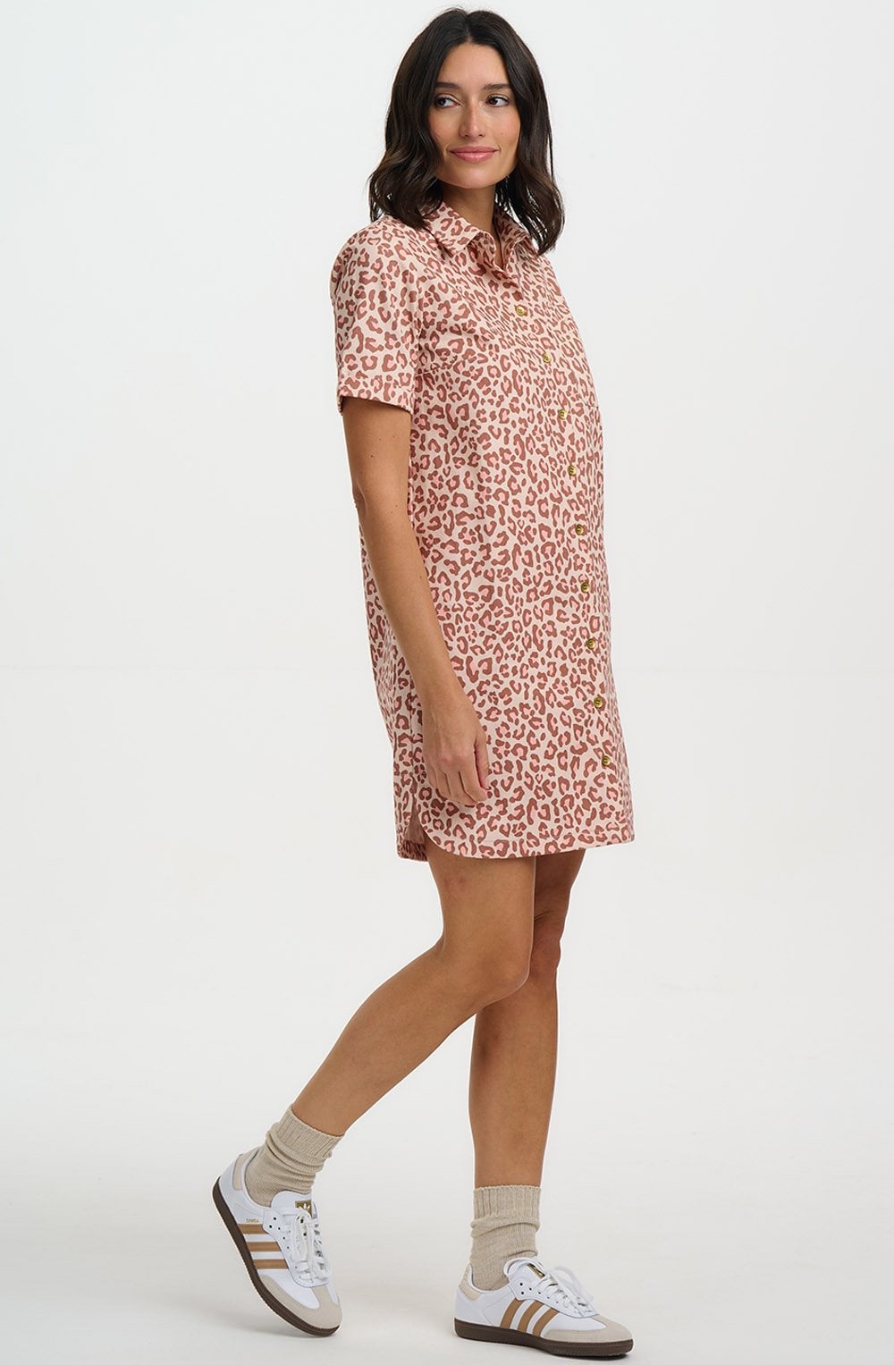 Leopard Print Zoe Shirt Dress