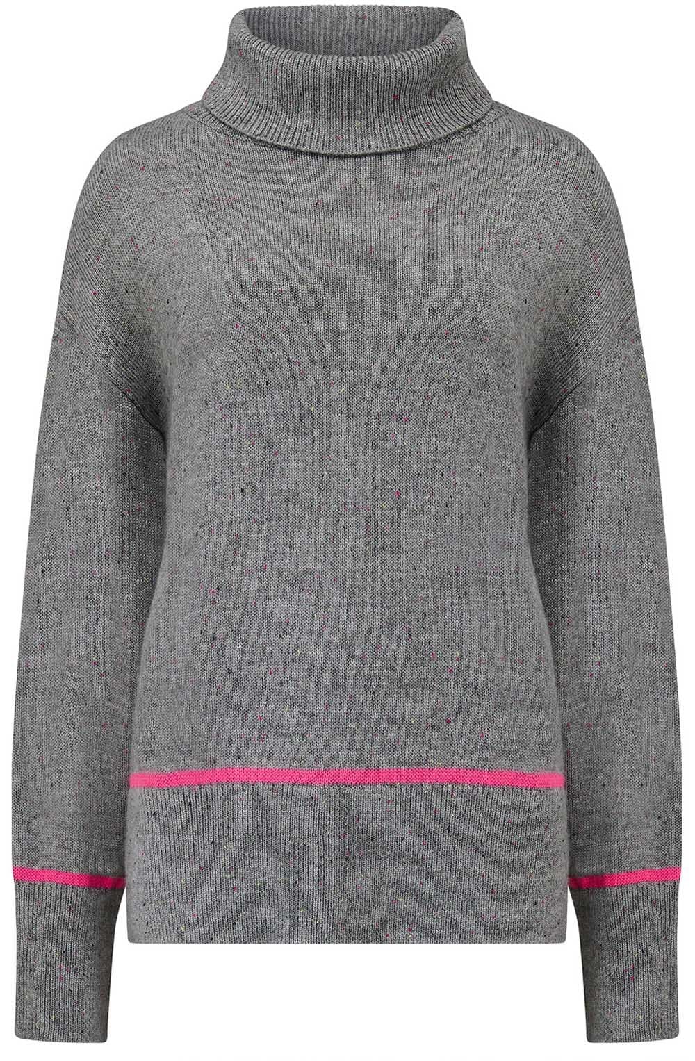 Light Grey Flecked Oversized Keli Jumper