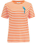 Maggie Off White and Orange Parrot T Shirt