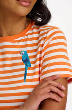 Maggie Off White and Orange Parrot T Shirt