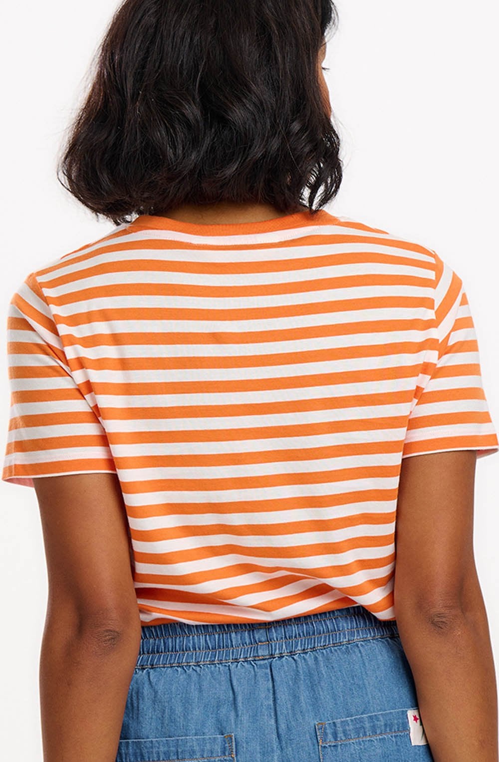 Maggie Off White and Orange Parrot T Shirt