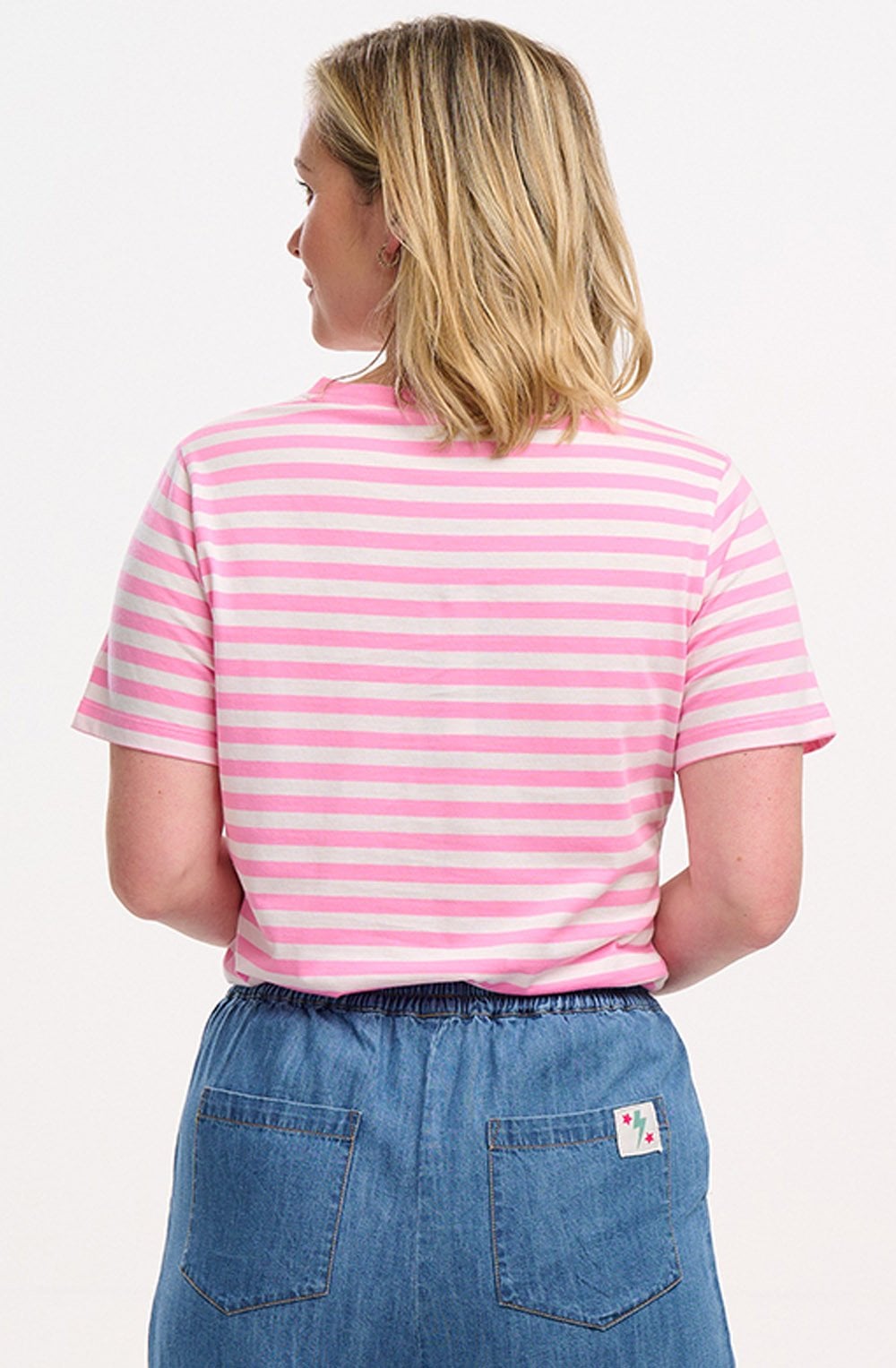 Maggie Off White and Pink Pineapple T Shirt