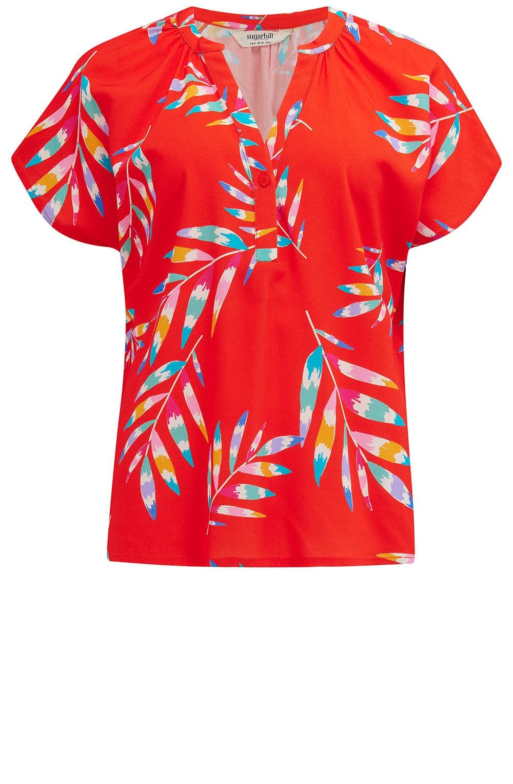Marielle Red Rainbow Blouse