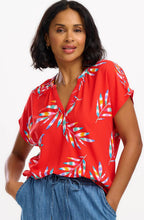 Marielle Red Rainbow Blouse