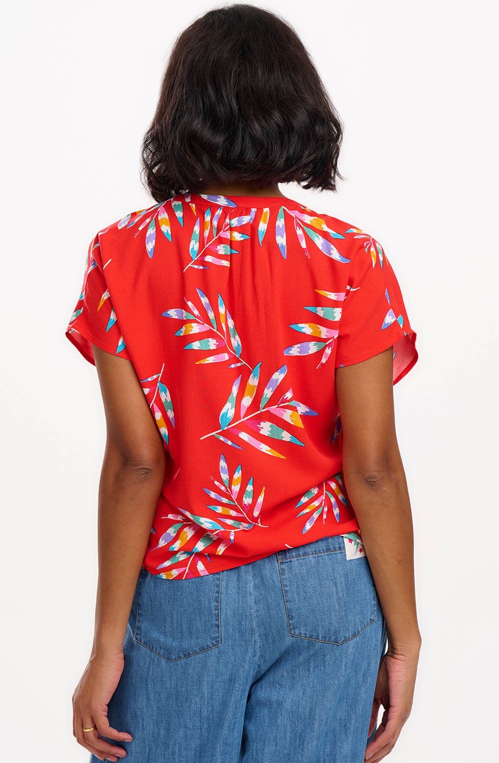 Marielle Red Rainbow Blouse
