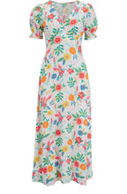 Maryjane Tropical Hummingbird Empire Line Dress