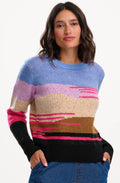 Multi Colour Abstract Landscape Asher Jumper