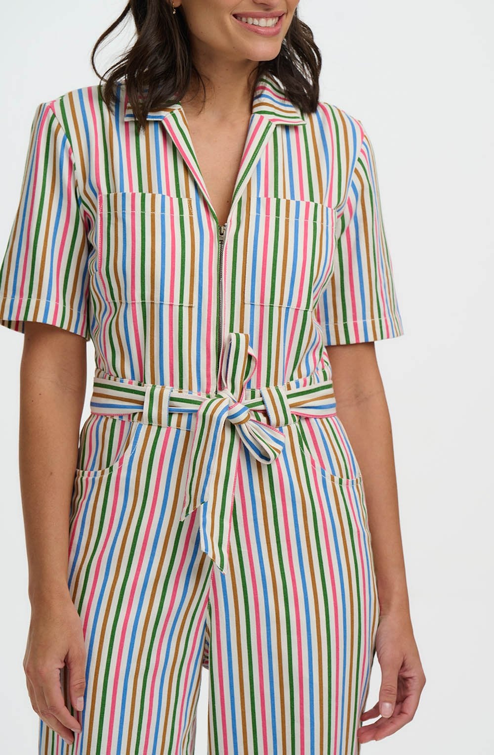 Multicolour Stripe Meredith Boilersuit