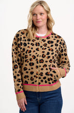 Natural Leopard Solana Knitted Bomber