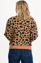 Natural Leopard Solana Knitted Bomber
