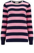 Navy and Pink Rowena Jumper