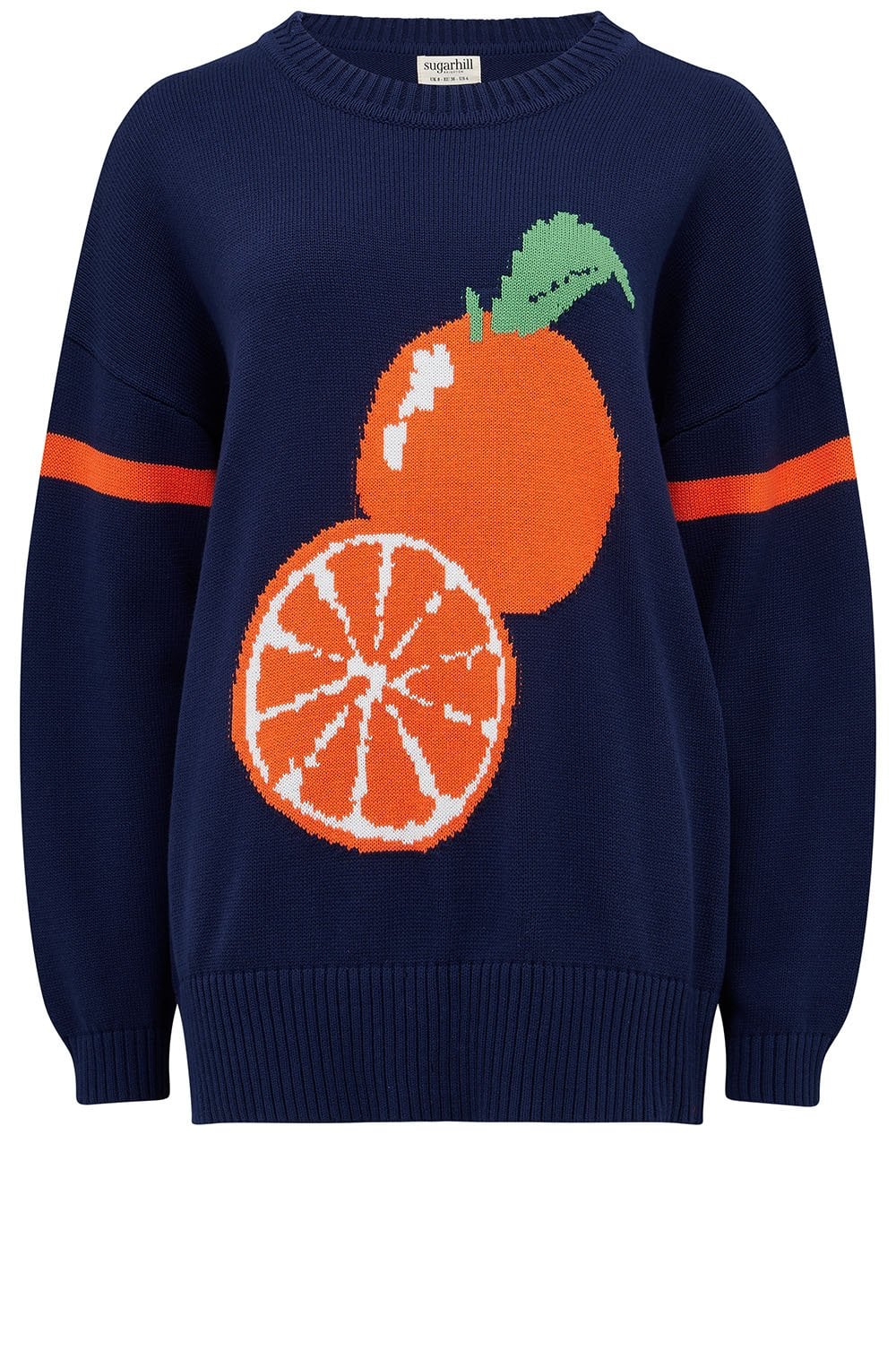 Navy Orange Squeeze Leona Jumper