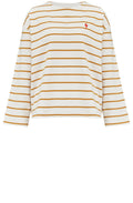Off White and Tan Lightning Strike Billie Top