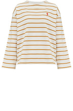 Off White and Tan Lightning Strike Billie Top