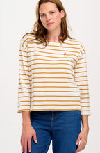 Off White and Tan Lightning Strike Billie Top