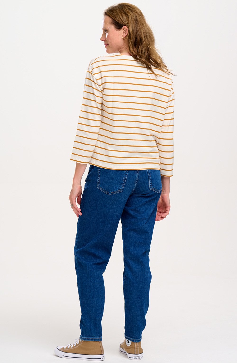 Off White and Tan Lightning Strike Billie Top