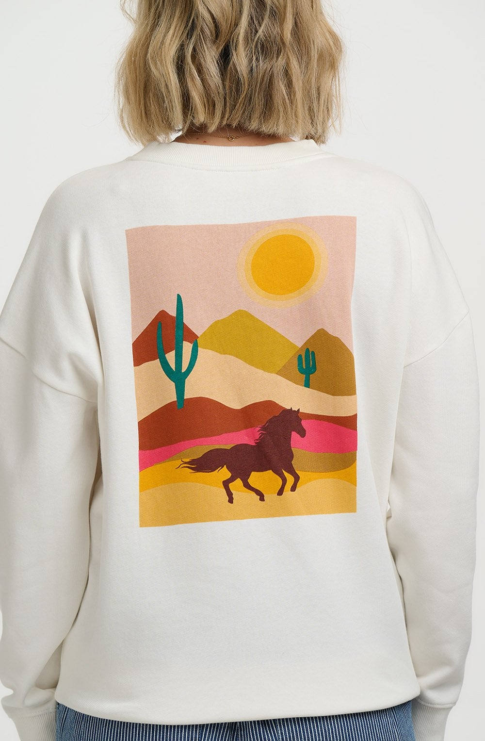 Off White Horse Print Eadie Sweatshirt