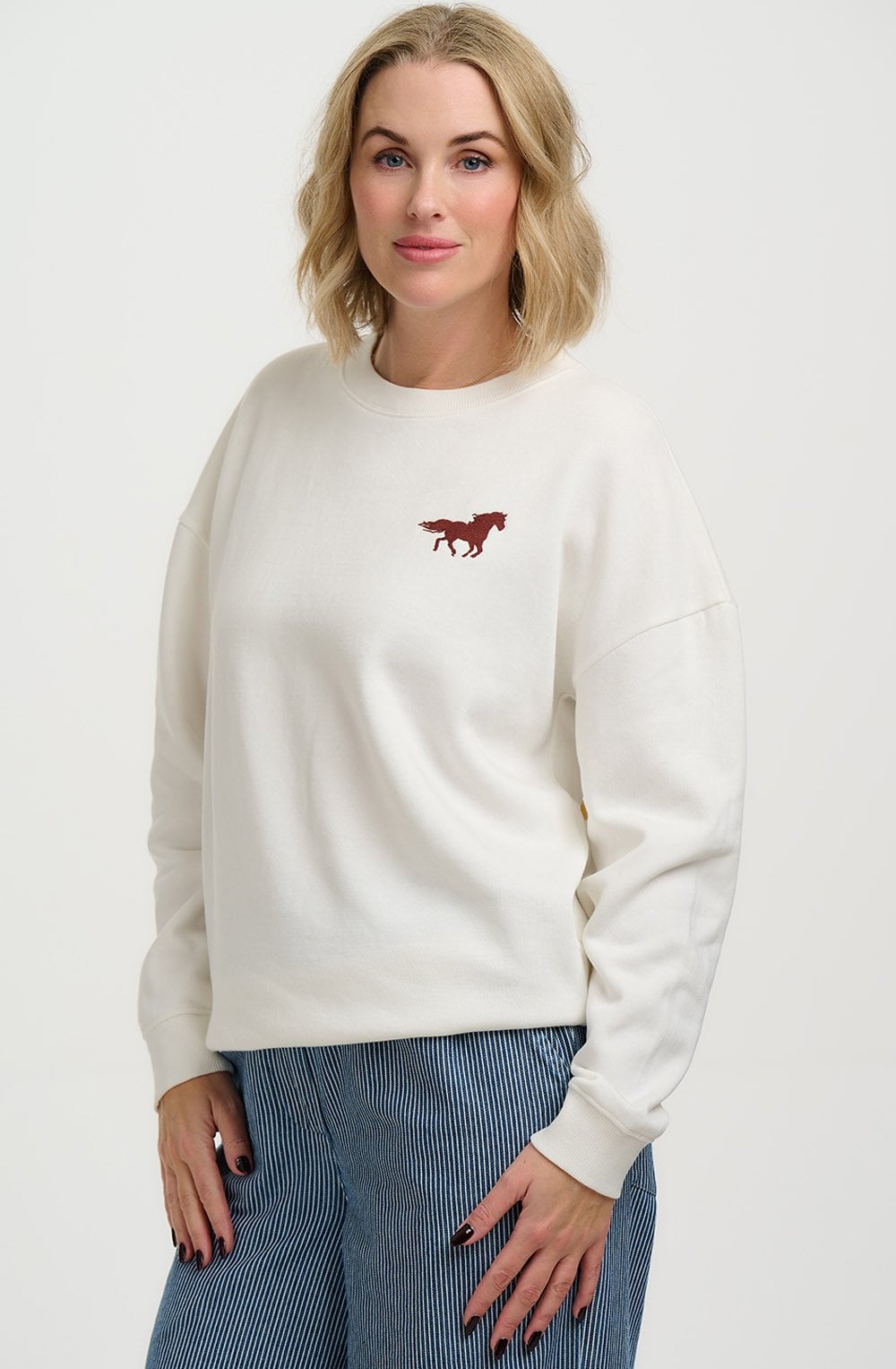 Off White Horse Print Eadie Sweatshirt