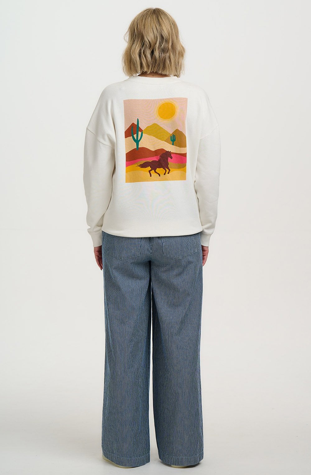 Off White Horse Print Eadie Sweatshirt