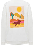 Off White Horse Print Eadie Sweatshirt