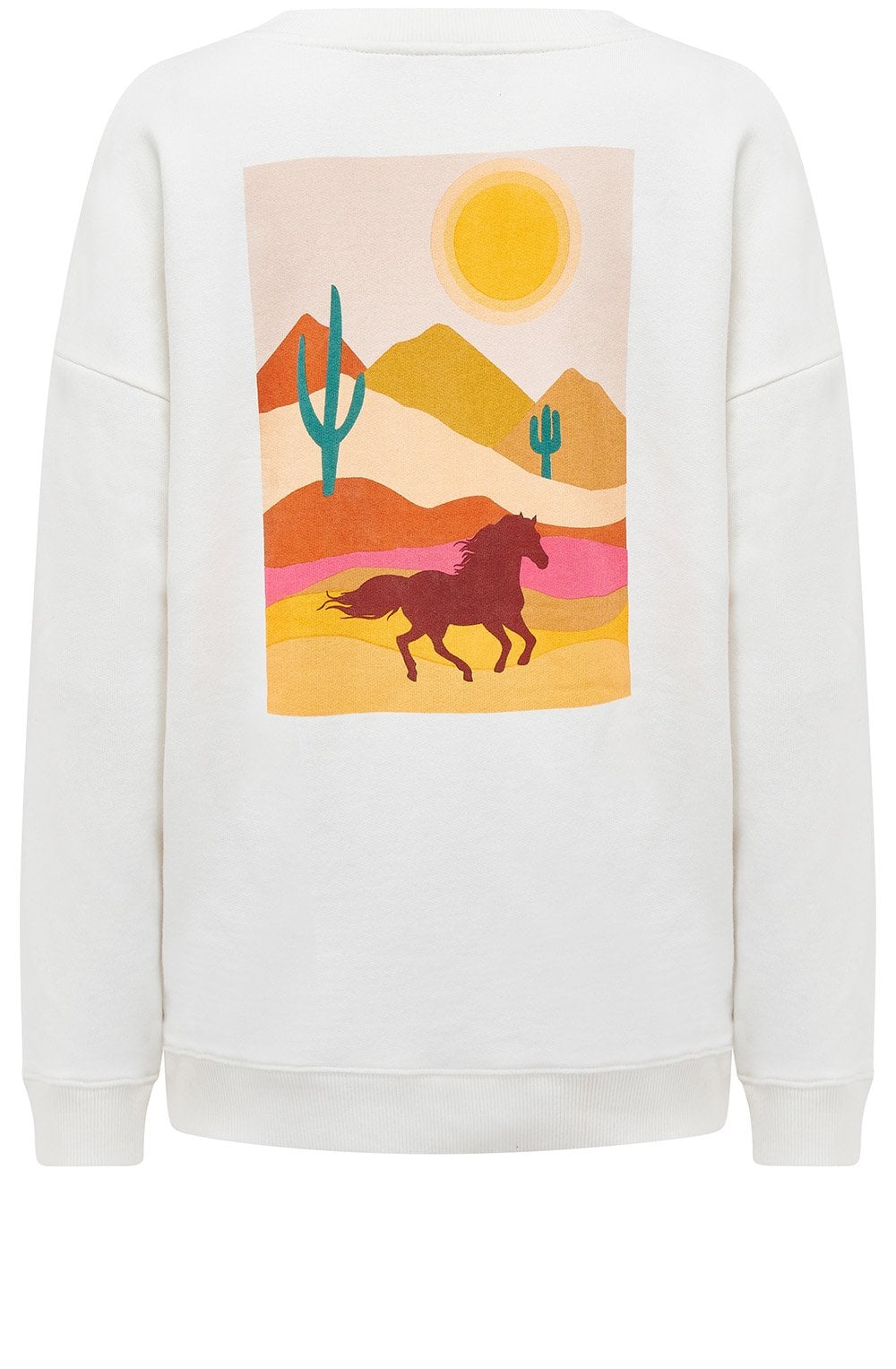 Off White Horse Print Eadie Sweatshirt
