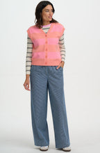 Pastel Stripe Amber Knit Vest