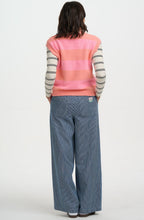 Pastel Stripe Amber Knit Vest