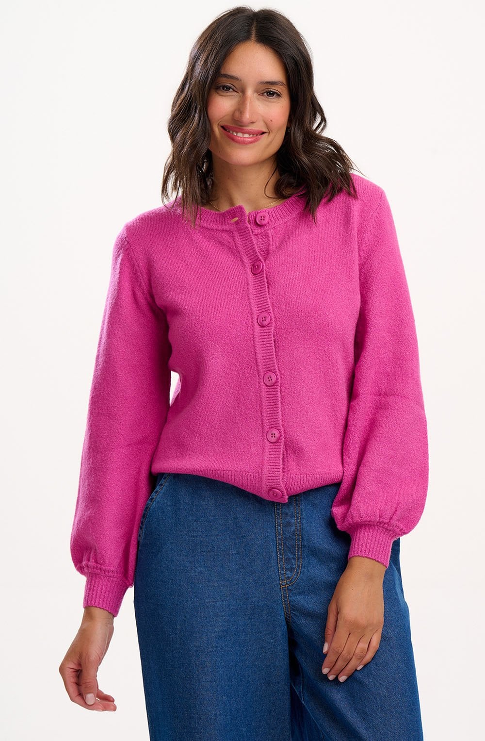 Pink Balloon Sleeve Glinda Cardigan